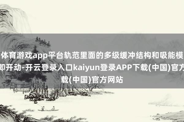 体育游戏app平台轨范里面的多级缓冲结构和吸能模块立即开动-开云登录入口kaiyun登录APP下载(中国)官方网站